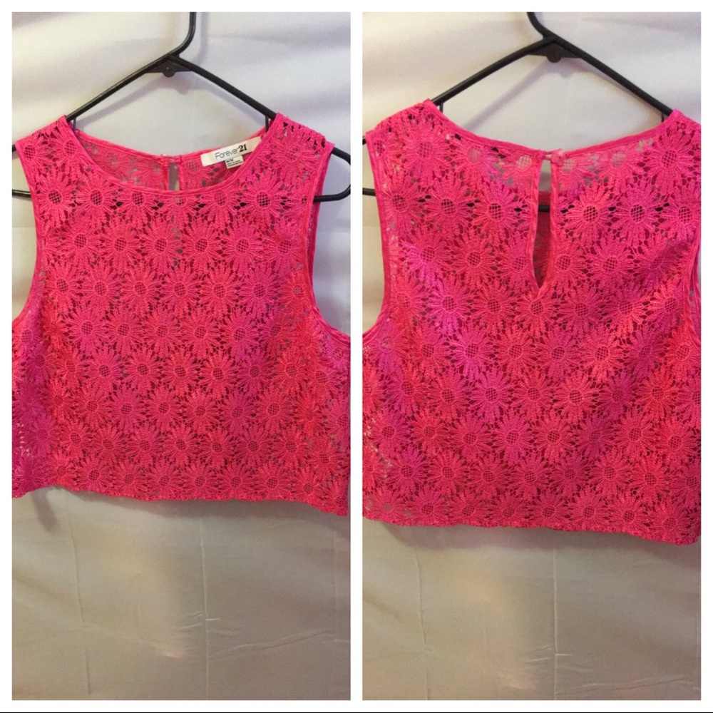 F21 pink flowers top